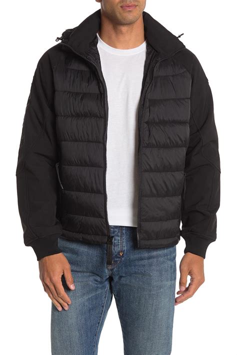 michael kors men's zip-front puffer jacket